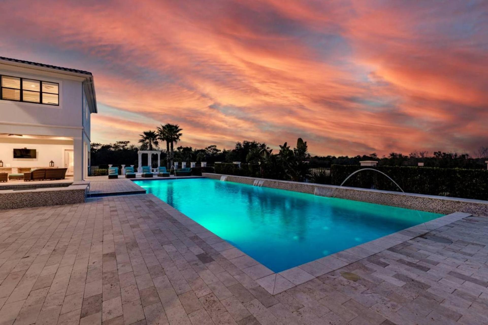 Beautiful 5 Star Mansion With Private Pool On The Prestigious Reunion Resort Orlando Mansion 6280 Kissimmee Exterior photo